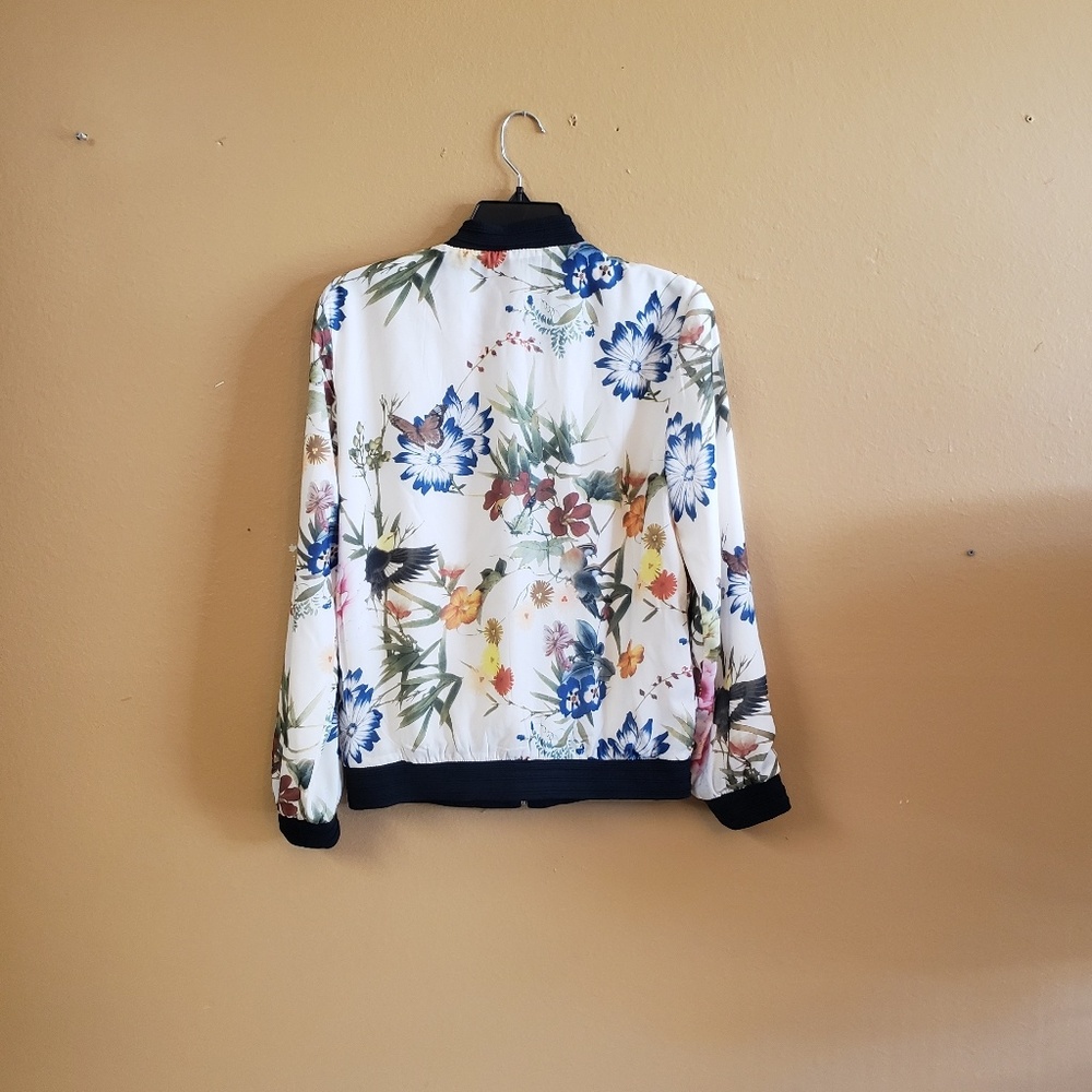 Floral Bomber Jacket - image 3